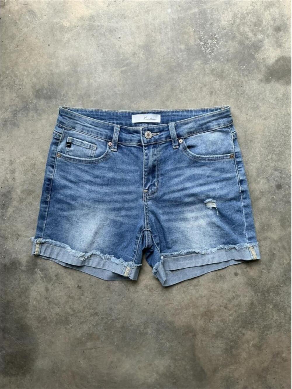 Y2K mid Rise Blue Denim Shorts